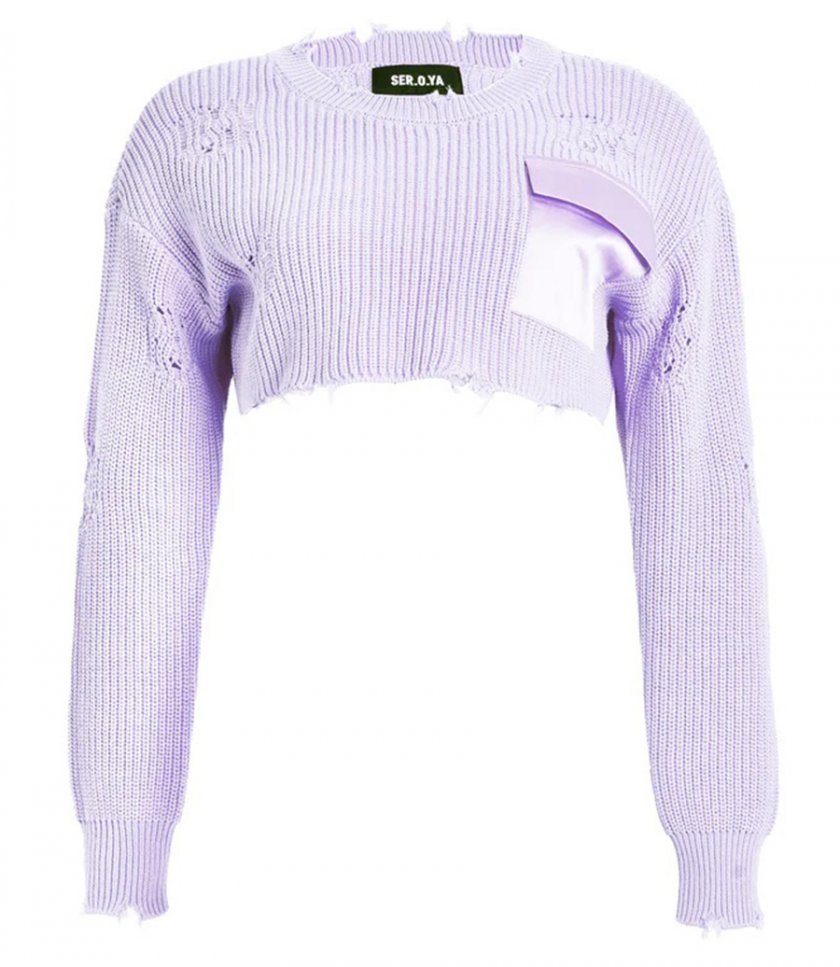 PULLOVERS - CROPPED DEVIN SWEATER