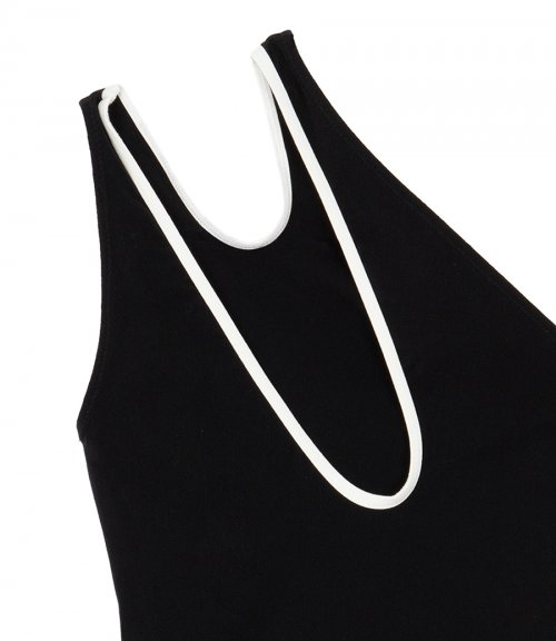 ONE SHOULDER CUT-OUT MAILLOT