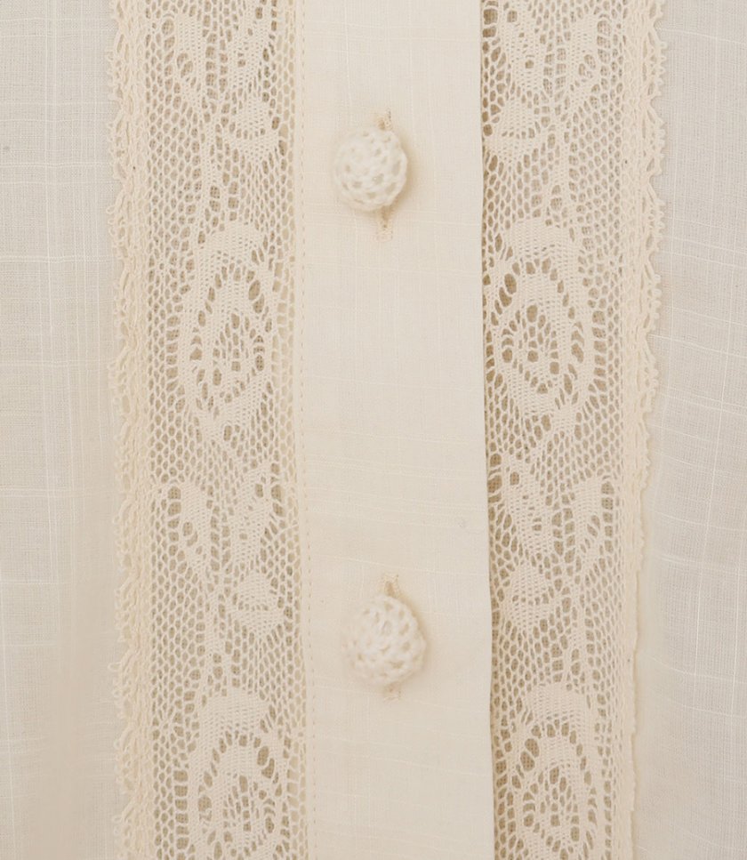 HALLIDAY LACE TRIM SHIRT