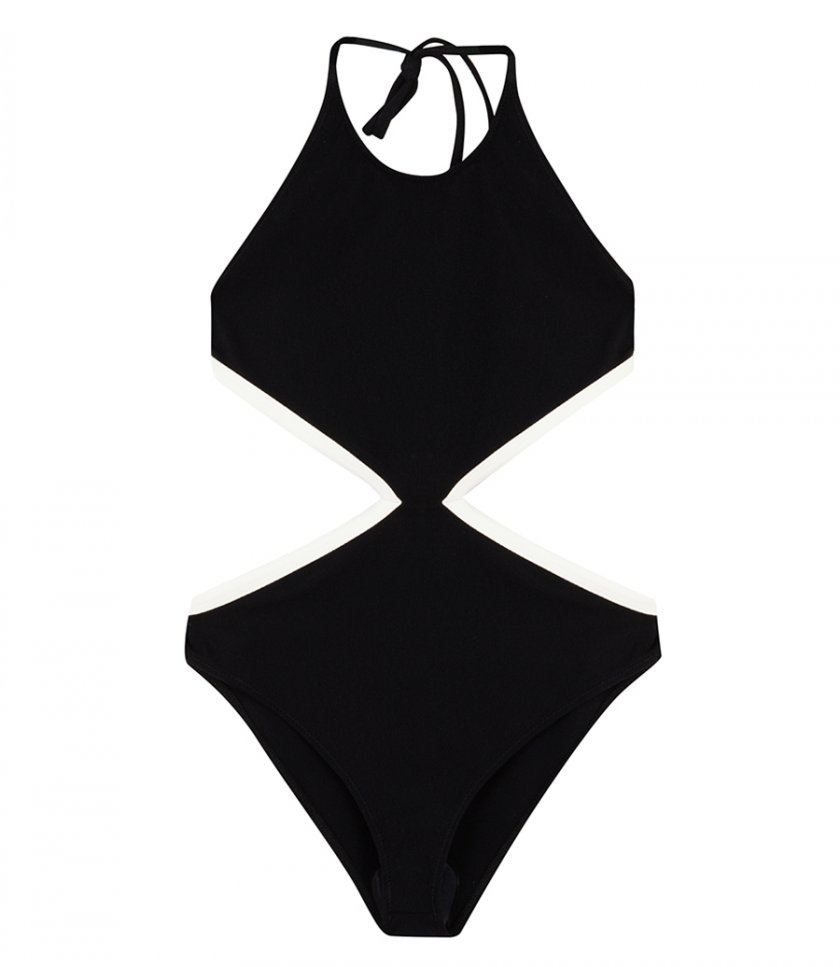 CLOTHES - HALTER CUT-OUT MAILLOT
