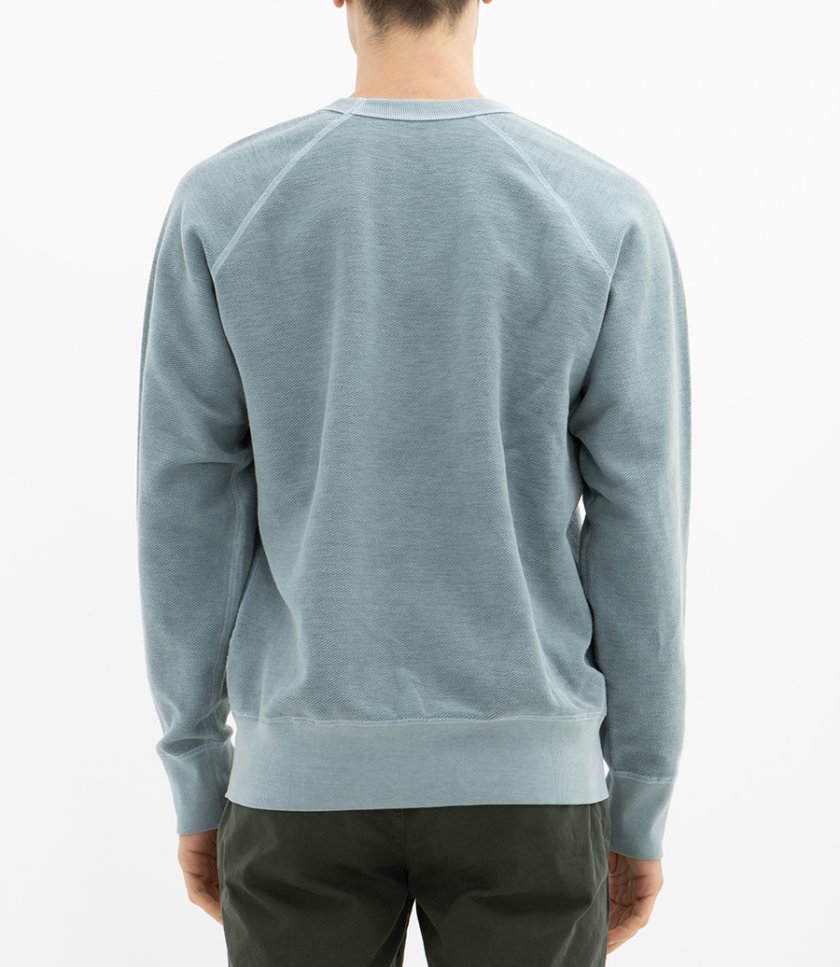 AMERICAN TWILL BACK TERRY CREW REVERSIBLE SWEAT