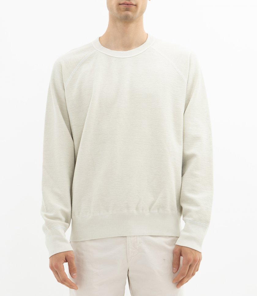 AMERICAN TWILL BACK TERRY CREW REVERSIBLE SWEAT