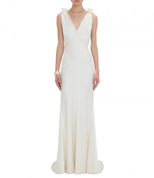 GATHERED SHOULDER CAMI GOWN