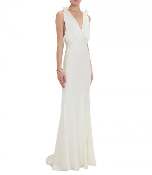 GATHERED SHOULDER CAMI GOWN