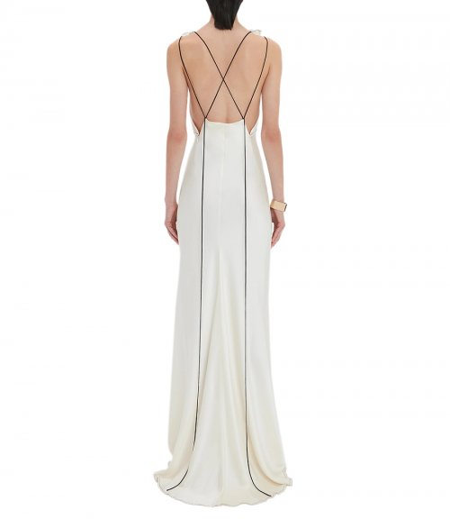 GATHERED SHOULDER CAMI GOWN