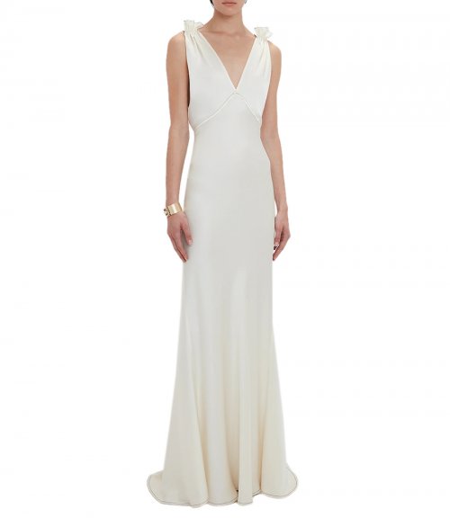 GATHERED SHOULDER CAMI GOWN