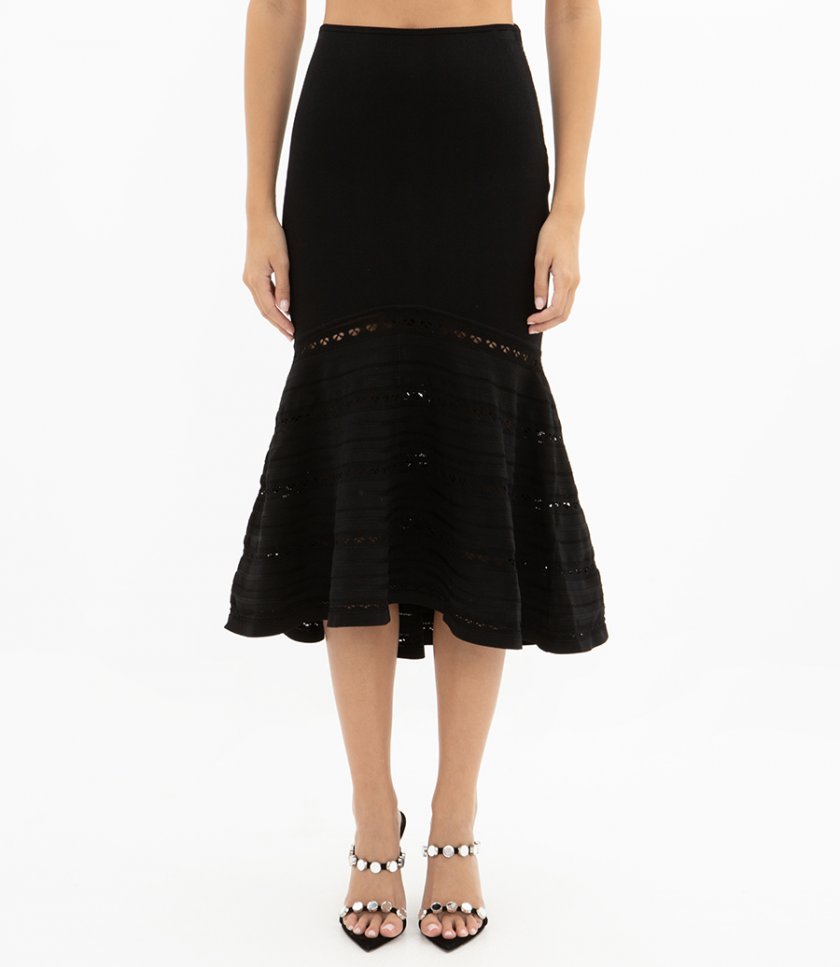 FLARED MIDI SKIRT