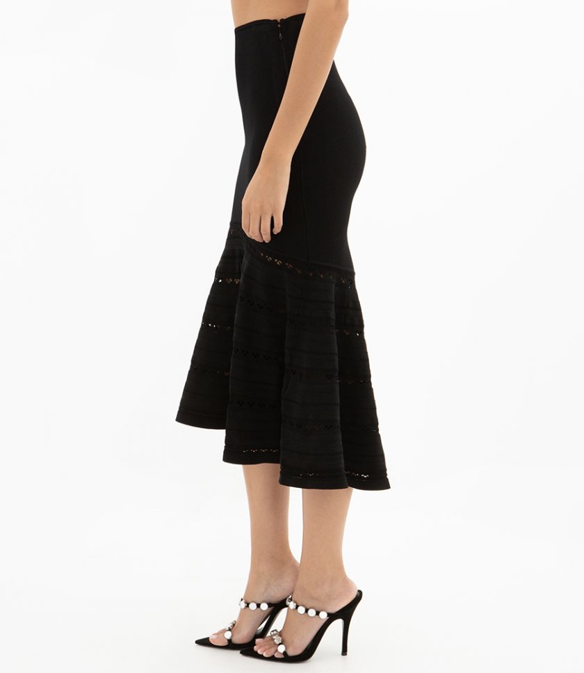 FLARED MIDI SKIRT