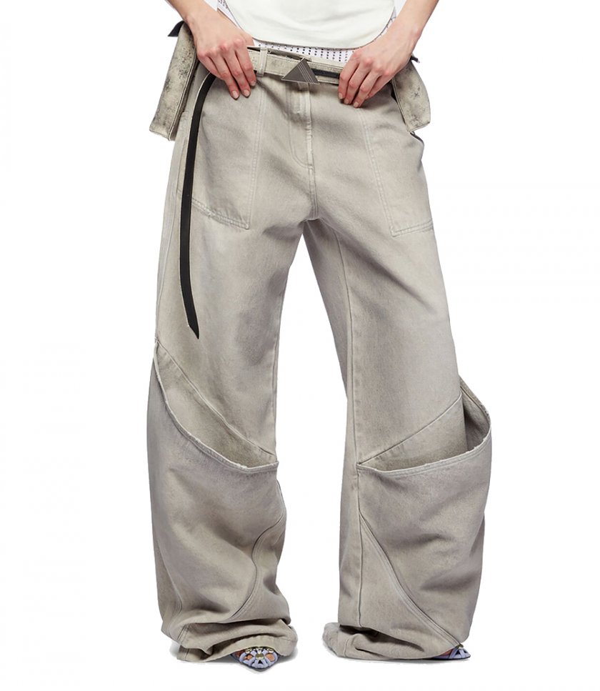 VINTAGE GREY LONG PANTS