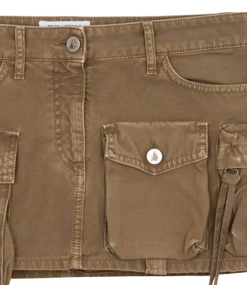 ''FAY'' KHAKI MINI SKIRT