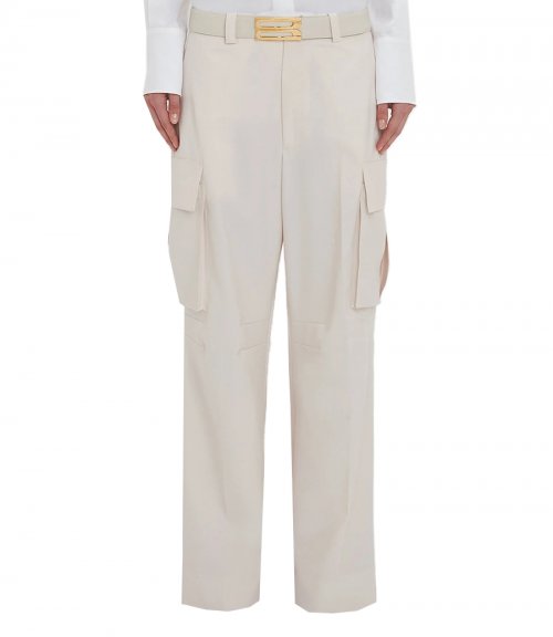 RELAXED CARGO TROUSER IN BONE