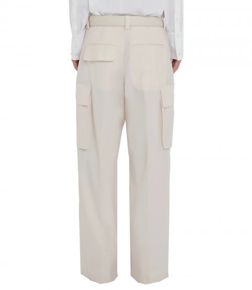 RELAXED CARGO TROUSER IN BONE