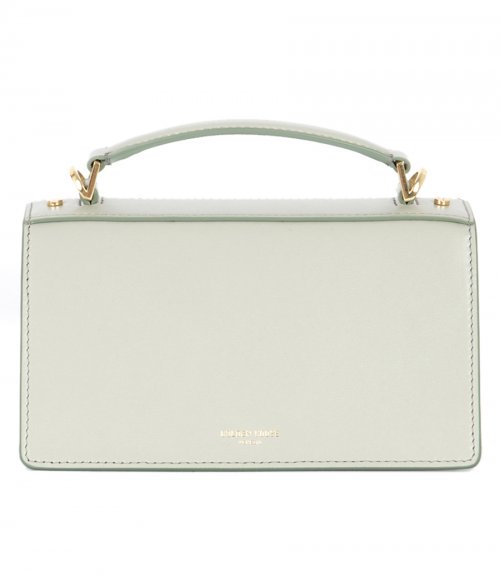 SMALL VENEZIA BAG IN MINERAL-GRAY BOARDED LEATHER WITH GOLD DETAILS