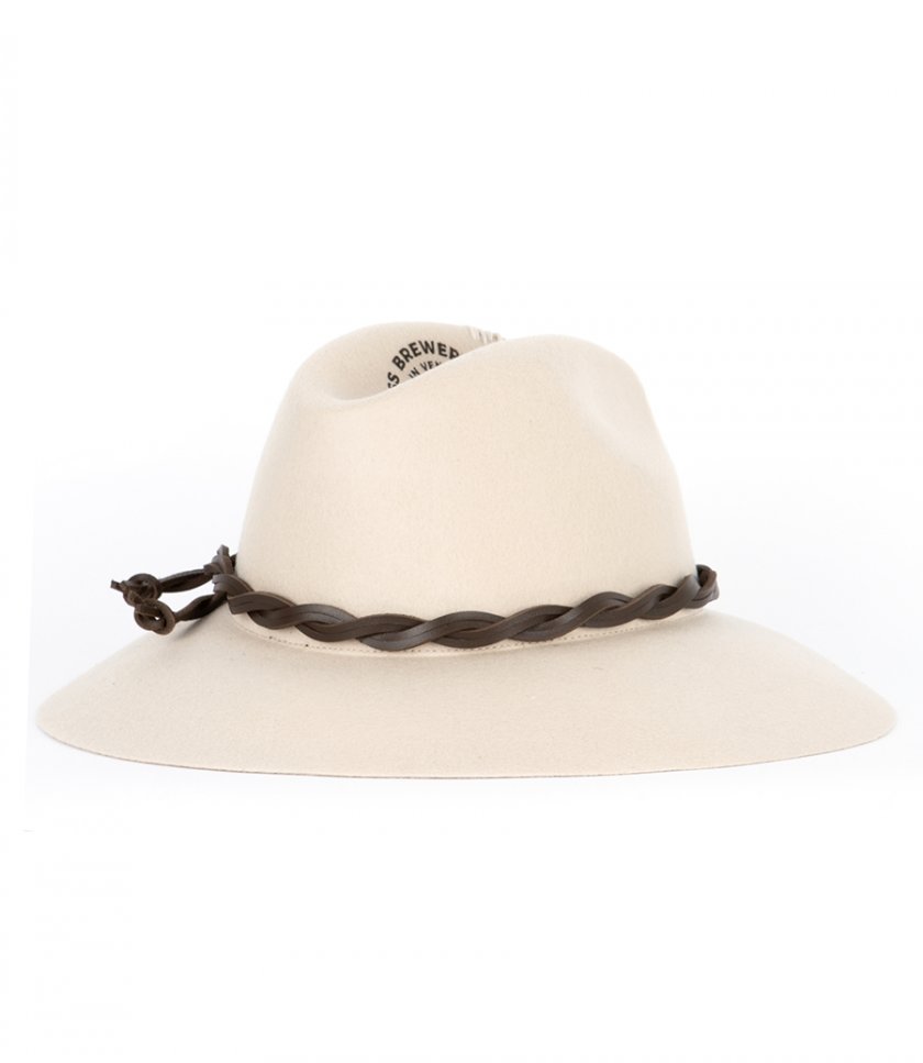 JOURNEY STAMP PRINT FEDORA HAT