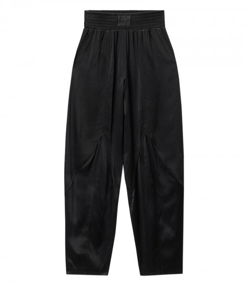 WIDE LEG PANT IN SATIN JERSEY