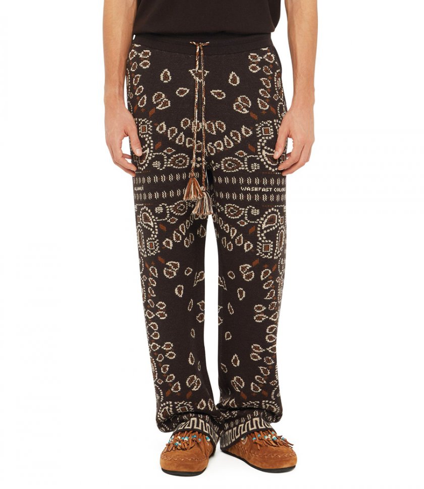 BANDANA PIQUE JACQUARD PANTS