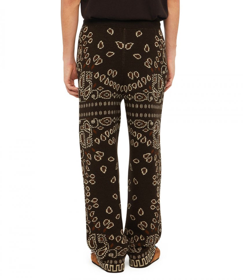 BANDANA PIQUE JACQUARD PANTS