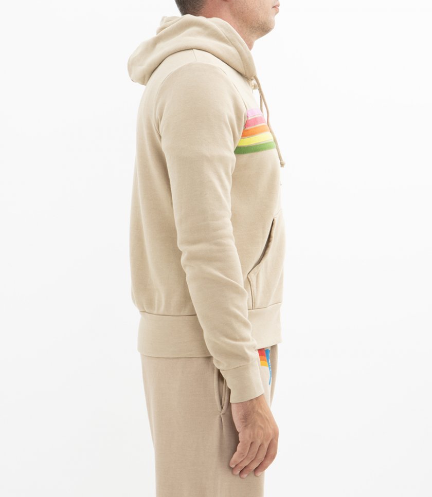 5 STRIPE ZIP HOODIE