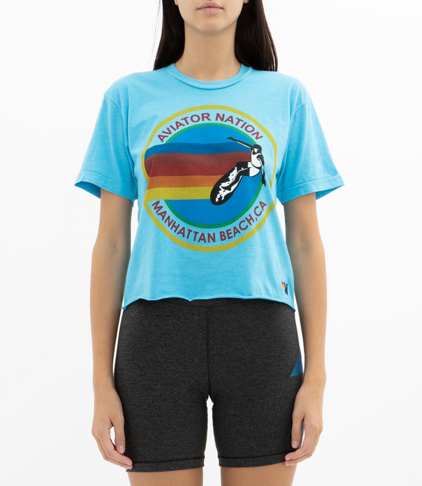 AVIATOR NATION MANHATTAN BEACH BOYFRIEND TEE