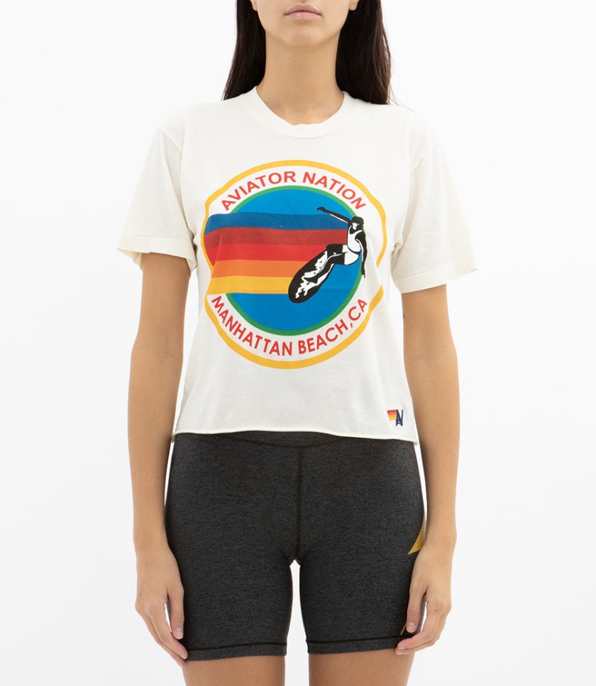 AVIATOR NATION MANHATTAN BEACH BOYFRIEND TEE