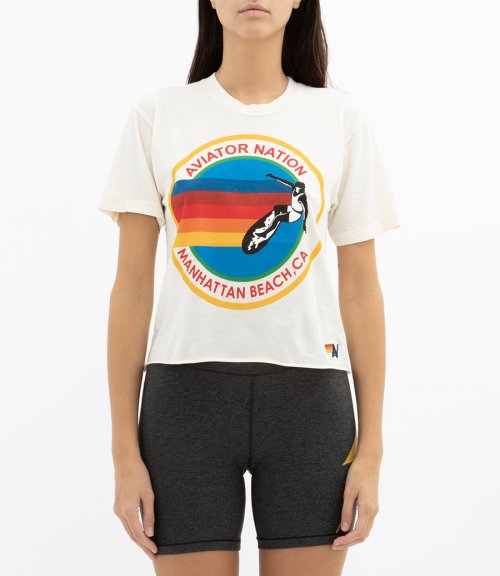 AVIATOR NATION MANHATTAN BEACH BOYFRIEND TEE