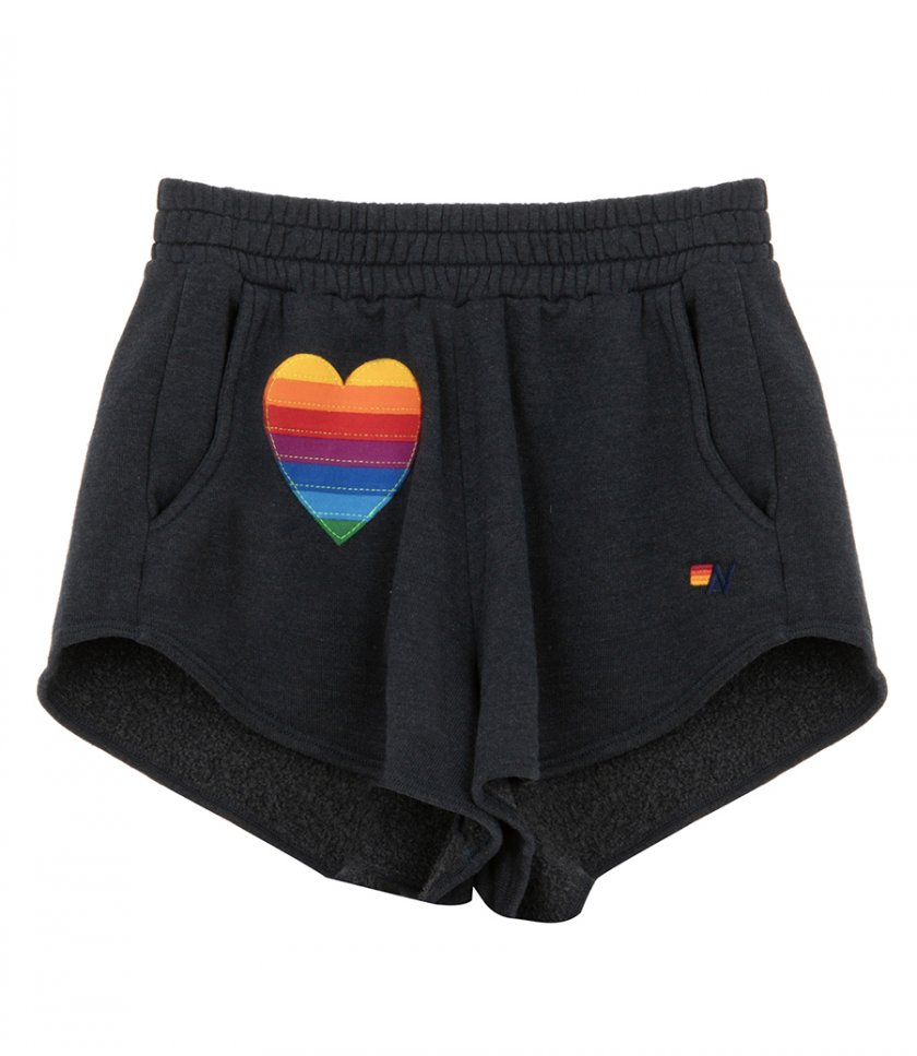 CLOTHES - STITCH LOUNGER RAINBOW HEART SHORTS