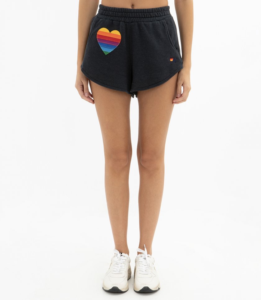 STITCH LOUNGER RAINBOW HEART SHORTS