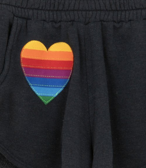 STITCH LOUNGER RAINBOW HEART SHORTS