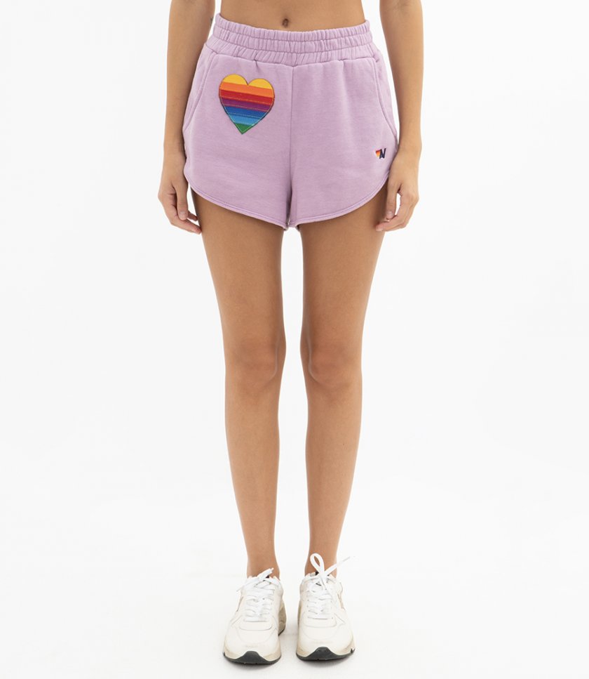 STITCH LOUNGER RAINBOW HEART SHORTS