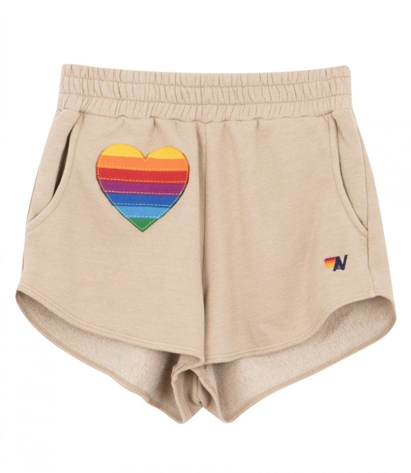 CLOTHES - STITCH LOUNGER RAINBOW HEART SHORTS