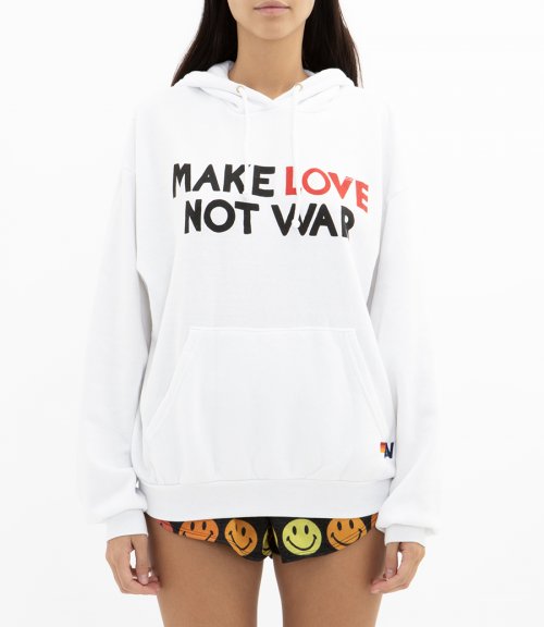 MAKE LOVE NOT WAR PULLOVER HOODIE