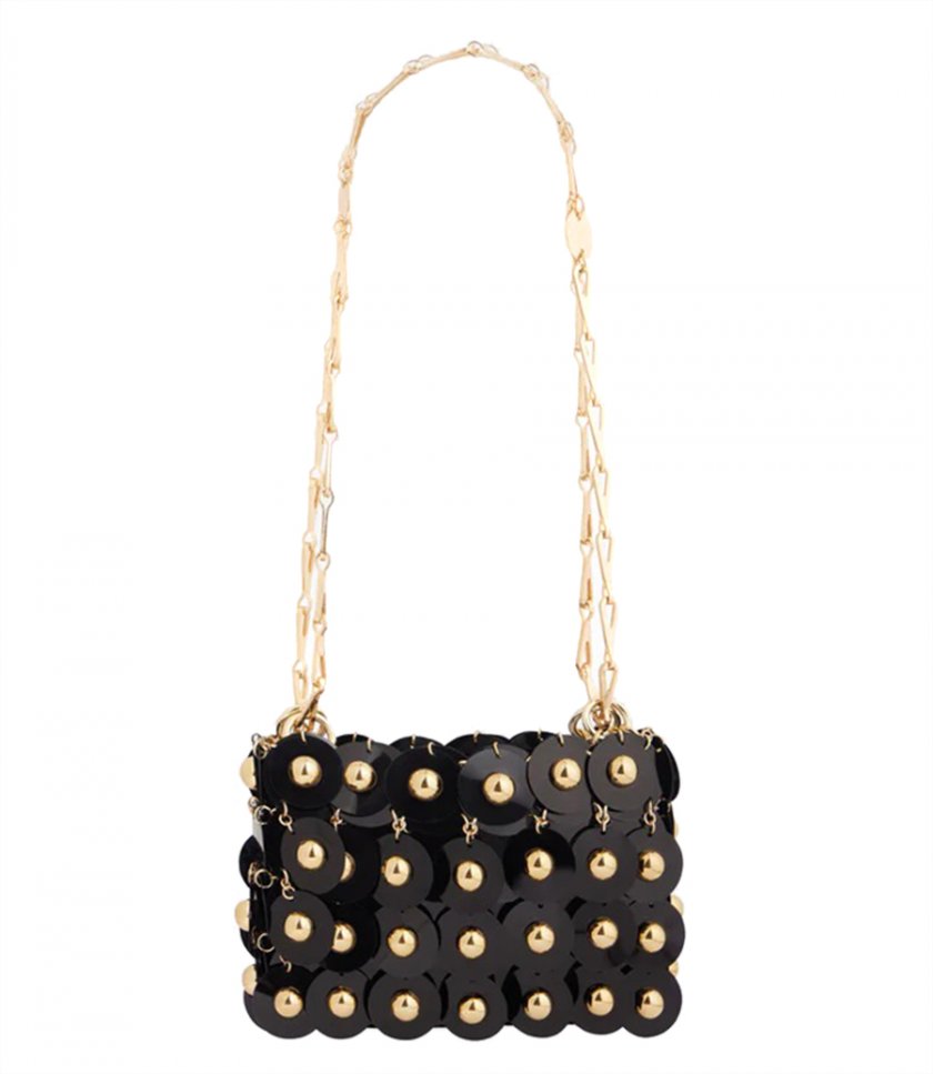 SHOULDER - BLACK SPARKLE NANO SPHERE BAG