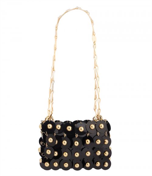 BLACK SPARKLE NANO SPHERE BAG