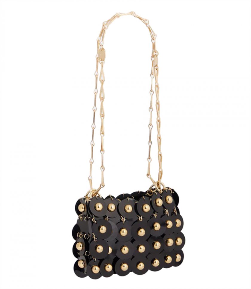 BLACK SPARKLE NANO SPHERE BAG