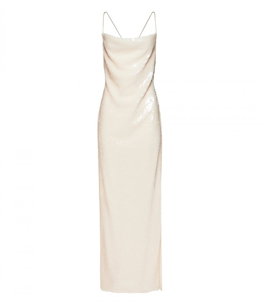 MAGDA BUTRYM - SEQUIN SPAGHETTI STRAP GOWN