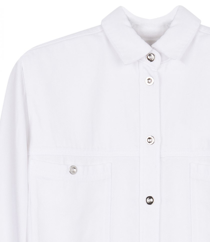 HIKARI DENIM-EFFECT SHIRT