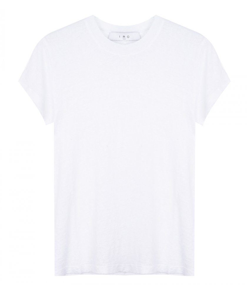 IRO - THIRD ROUND-NECK LINEN T-SHIRT