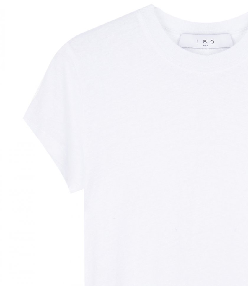 THIRD ROUND-NECK LINEN T-SHIRT