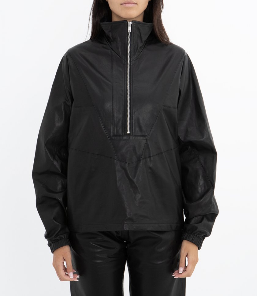 LEATHER ANORAK