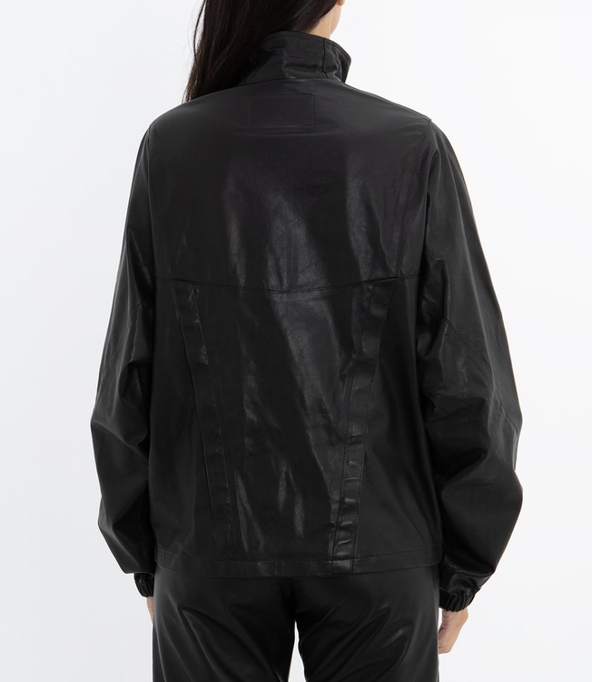 LEATHER ANORAK