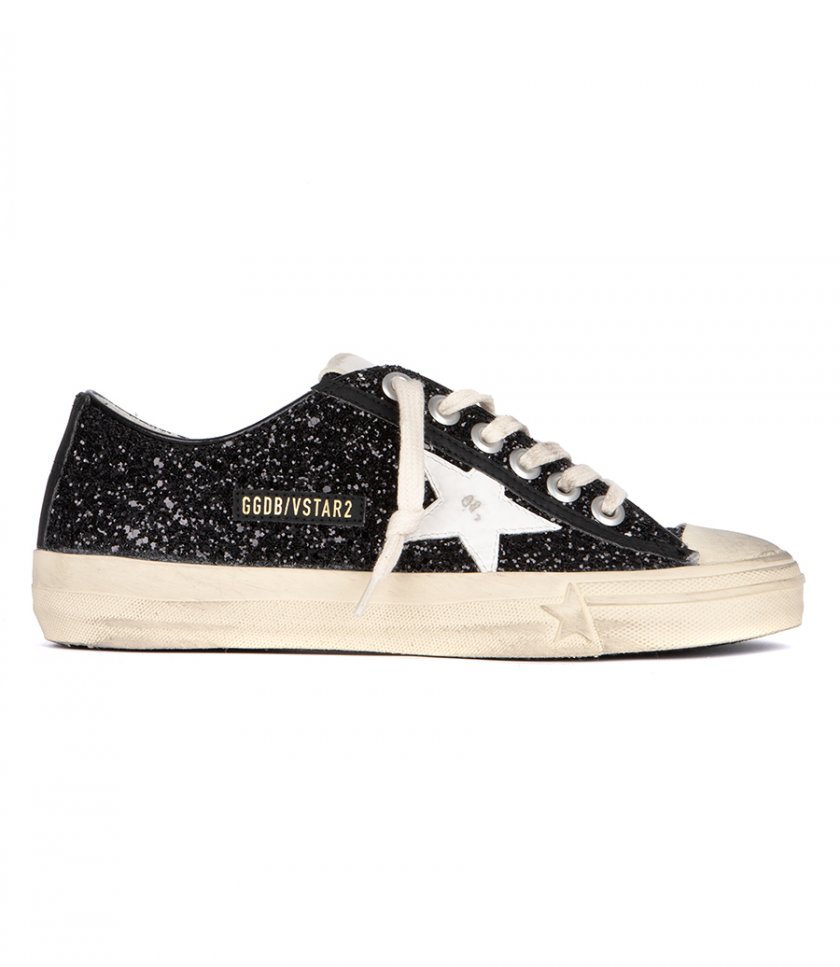 GOLDEN GOOSE  - GLITTER V-STAR 2 BIO BASED