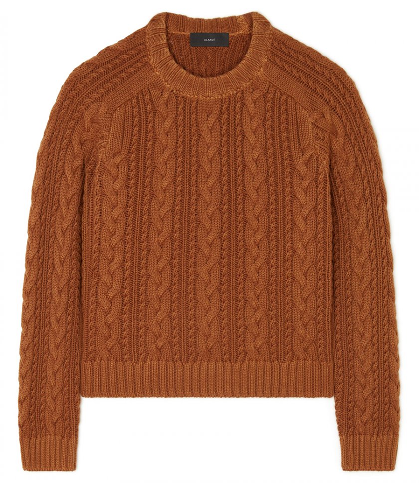 KNITWEAR - HUES OF THE DESERT CABLE SWEATER