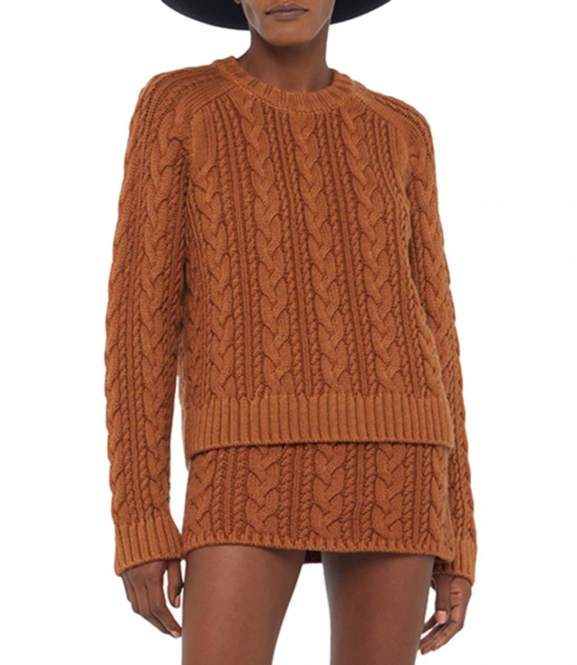 HUES OF THE DESERT CABLE SWEATER