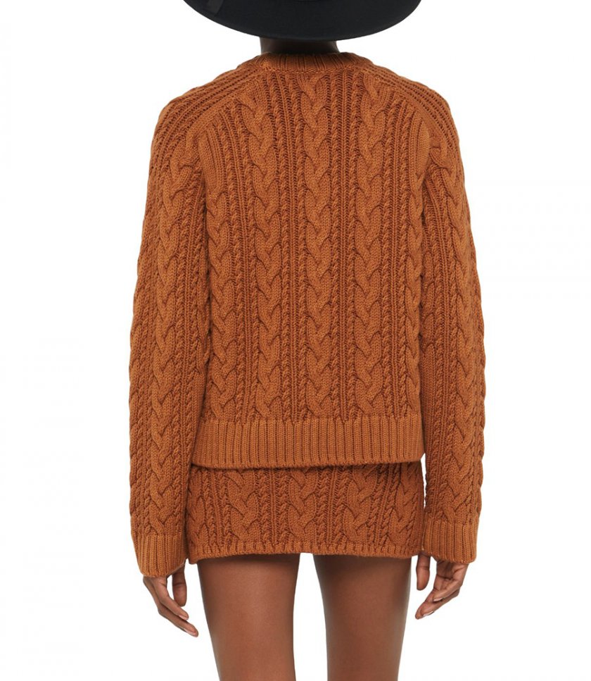 HUES OF THE DESERT CABLE SWEATER