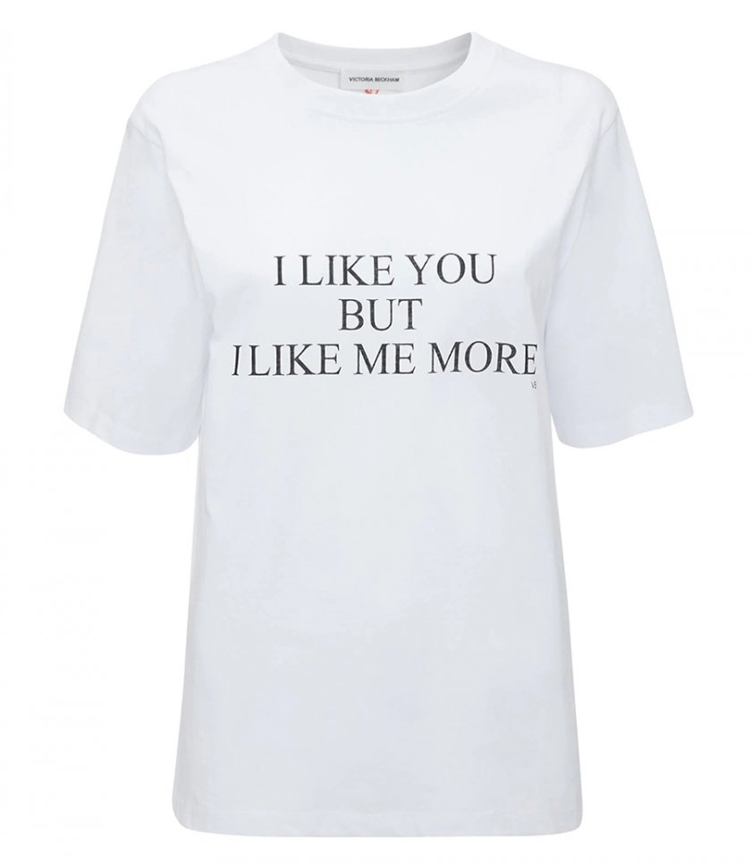 CLOTHES - SLOGAN TEE I LIKE YOU BUT I LIKE ME MORE