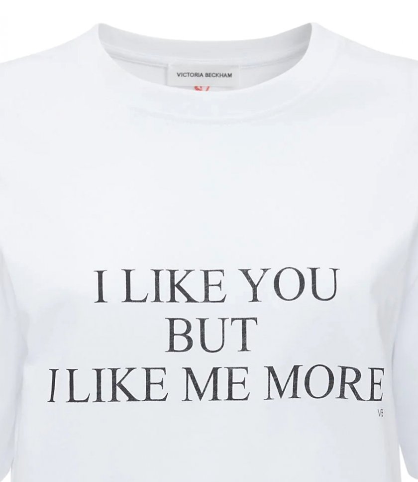 SLOGAN TEE I LIKE YOU BUT I LIKE ME MORE