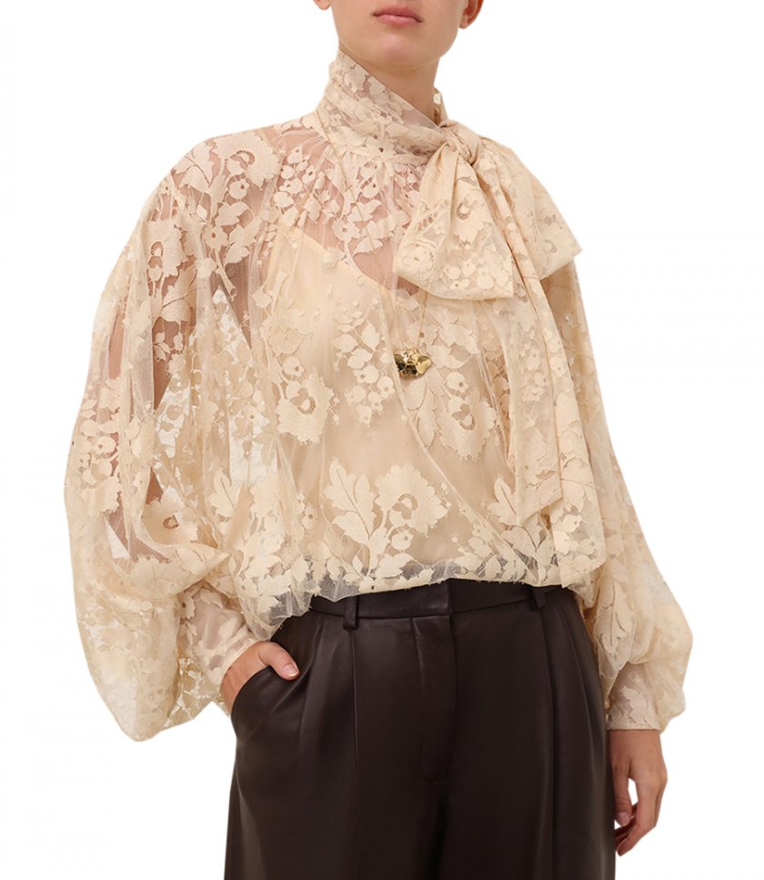 ILLUSTRATION LACE BLOUSE