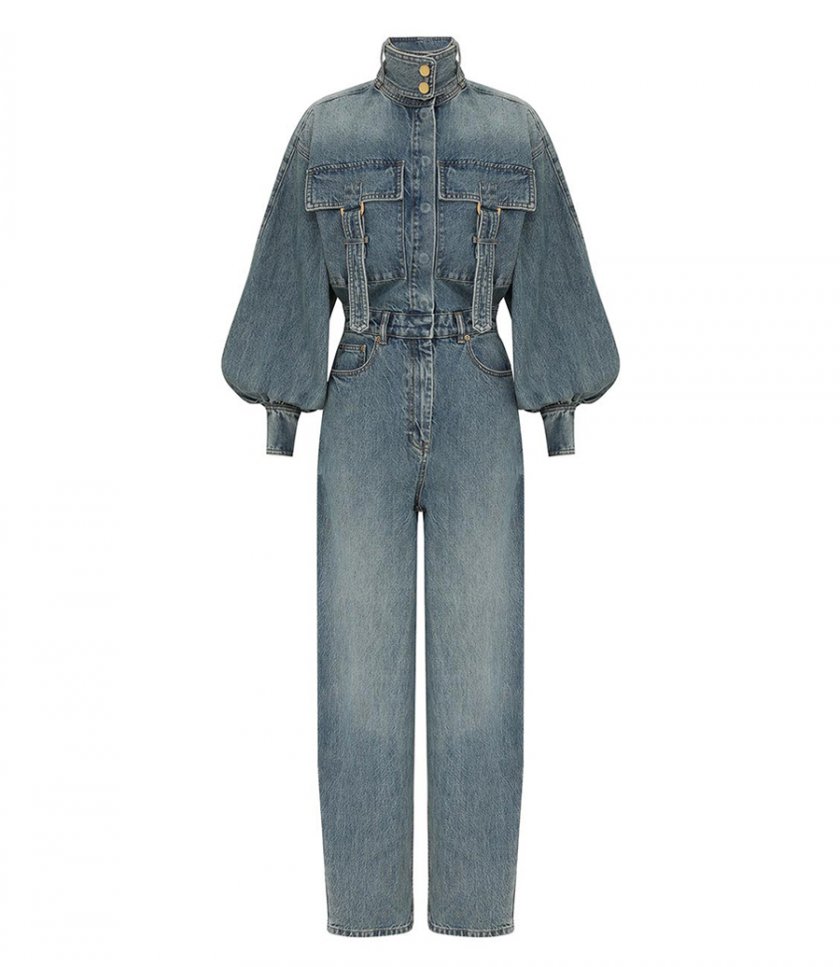 JUST IN - ILLUSTRATION DENIM BOILER SUIT