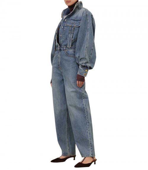 ILLUSTRATION DENIM BOILER SUIT