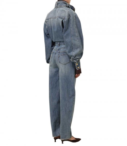 ILLUSTRATION DENIM BOILER SUIT